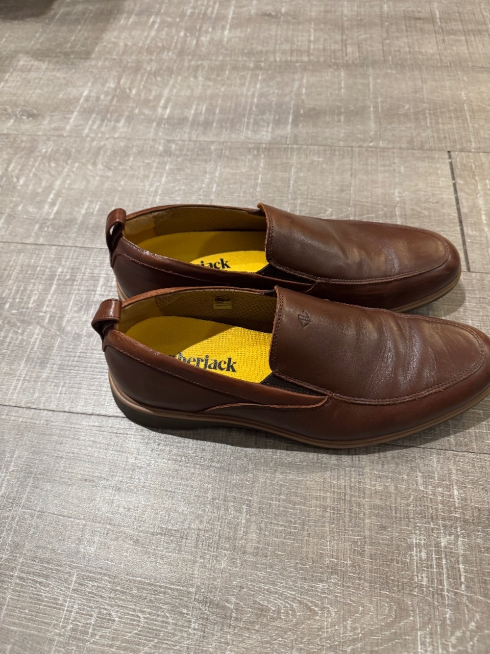 Amberjack The Loafer Chestnut Leather Men’s 10 M Comfort Dress Shoes